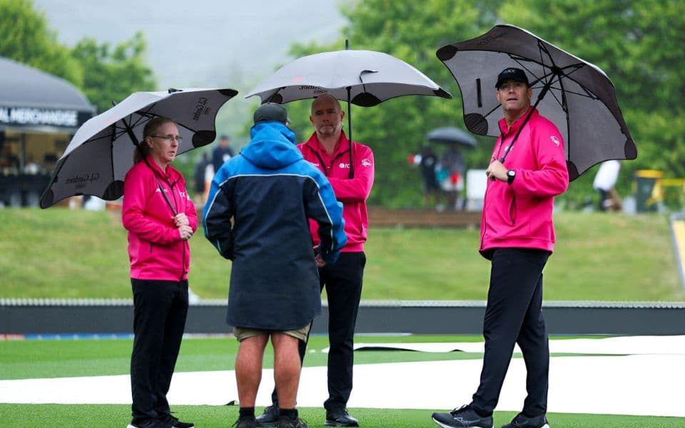 NZ vs WI 2025: Rain forces abandonment of fourth T20I as Kiwis maintain 2-1 lead