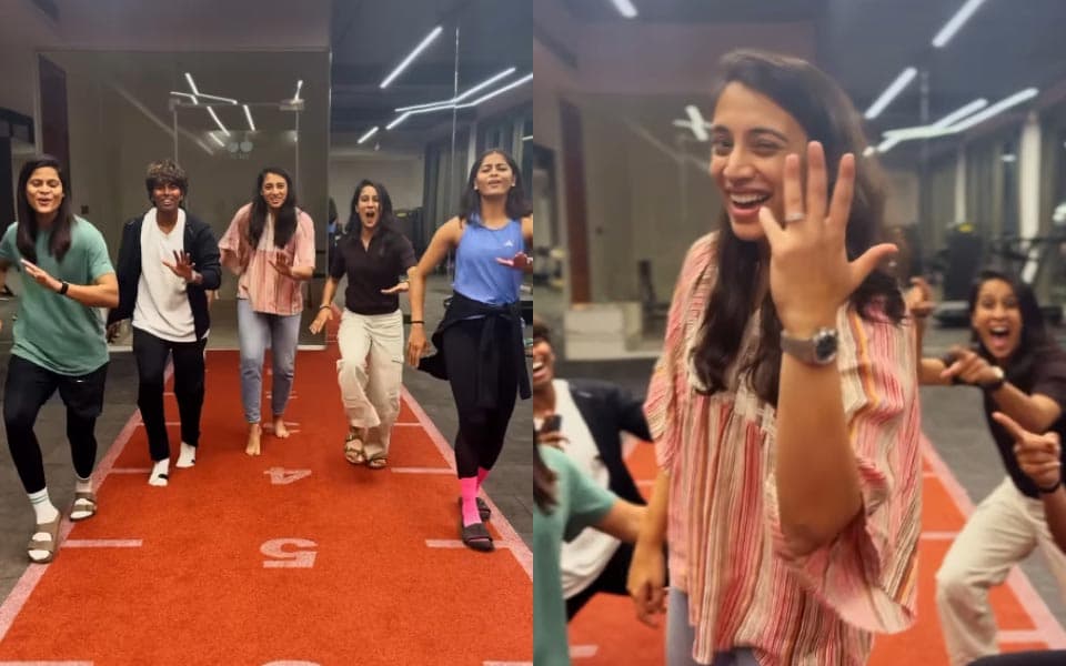 Smriti Mandhana confirms engagement with Palash Muchhal in humorous reel with fellow teammates