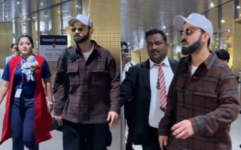 Virat Kohli obliges paparazzi with pictures upon landing in India for SA ODIs
