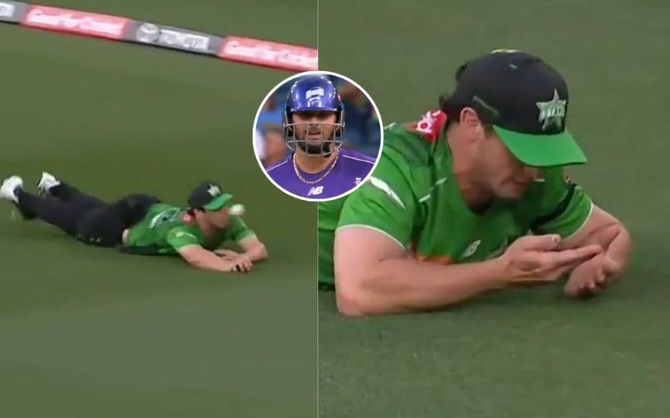 Hilton Cartwright takes nasty blow to nose while fielding on boundary in BBL 2025-26