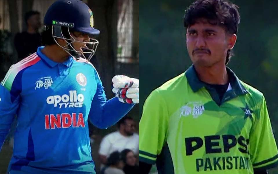 U19 Asia Cup 2025: Vaibhav Suryavanshi angrily points at shoe after dismissal, video goes viral