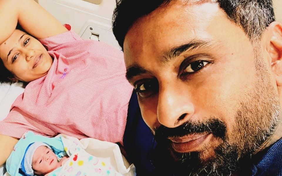 Ambati Rayudu and his wife blessed with baby boy