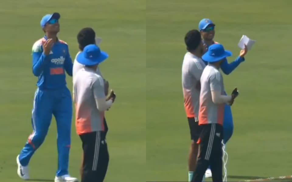 Shubman Gill prays to god before toss ahead of 1st IND vs NZ ODI