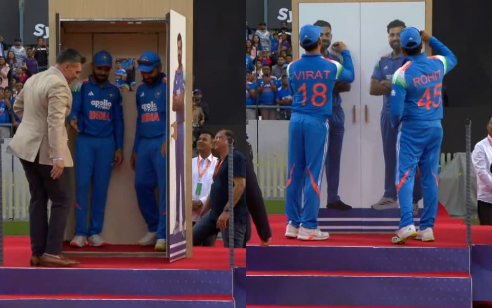 Virat Kohli, Rohit Sharma get felicitated by BCA in unique coming-out-of-closet act, video goes viral