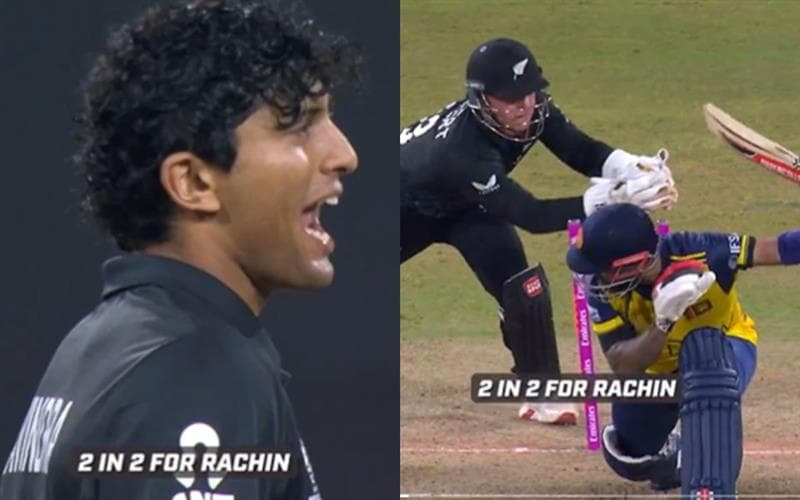 T20 World Cup 2026: Rachin Ravindra gets Kusal Mendis, Pavan Rathnayake in identical fashion off two consecutive legal deliveries