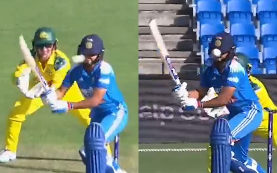 WATCH: Harmanpreet Kaur's attempted scoop hits helmet, India captain escapes injury