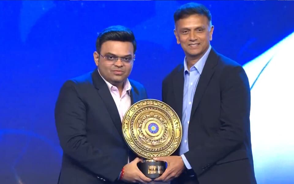'It's a great privilege' - Rahul Dravid grateful to have received Lifetime Achievement Award at Naman Awards