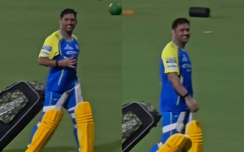 Young fans wearing RCB jerseys request MS Dhoni for an autograph, former India captain's reaction