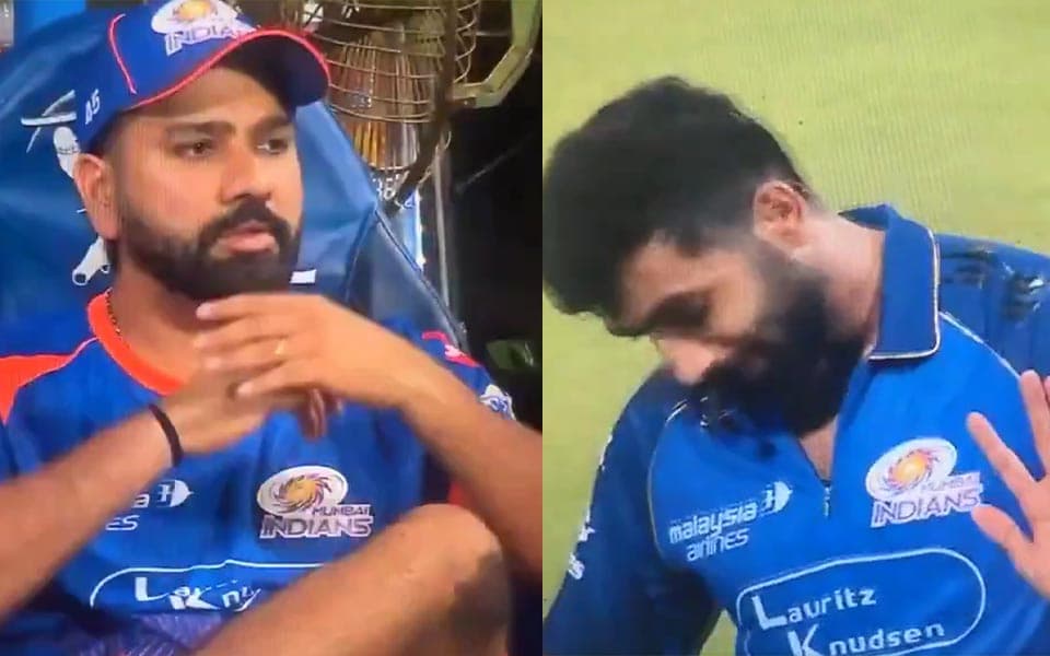 Rohit Sharma left frustrated after Hardik Pandya-Jasprit Bumrah confrontation during MI vs PBKS match