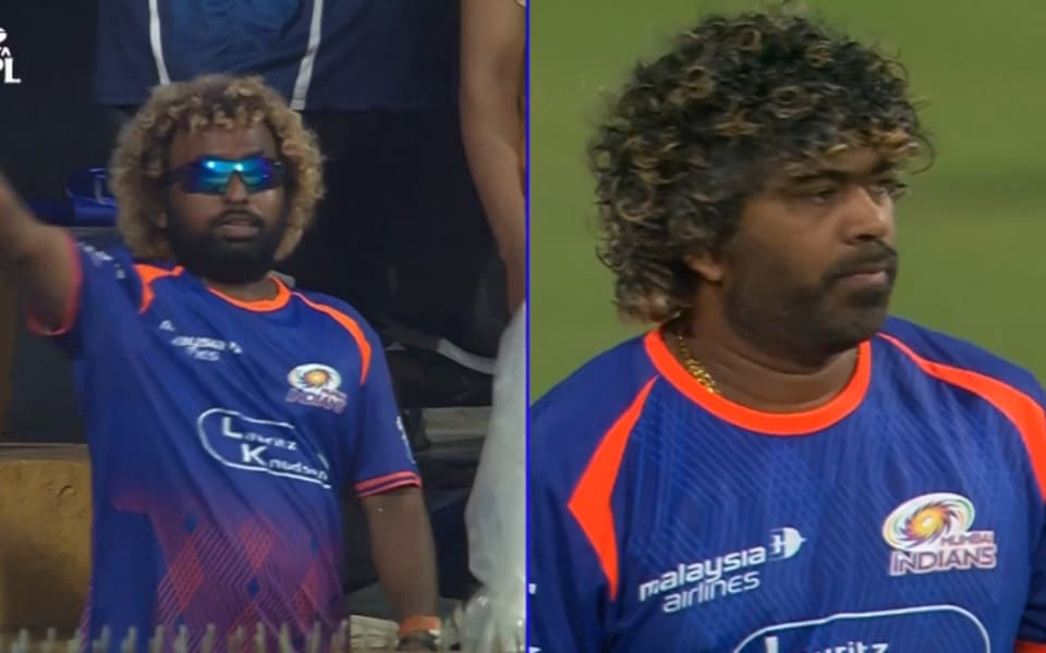 Lasith Malinga lookalike seen at Wankhede Stadium during MI vs CSK match