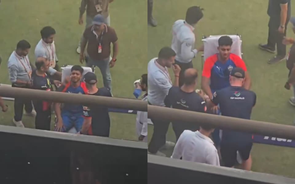 IPL 2026: Delhi Capitals' net bowler stretchered off after blow to face during practice session