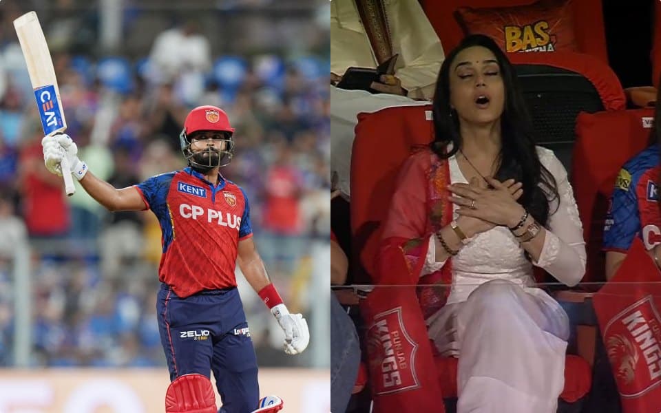 Preity Zinta breathes in sigh after Shreyas Iyer survives LBW appeal in PBKS vs RR