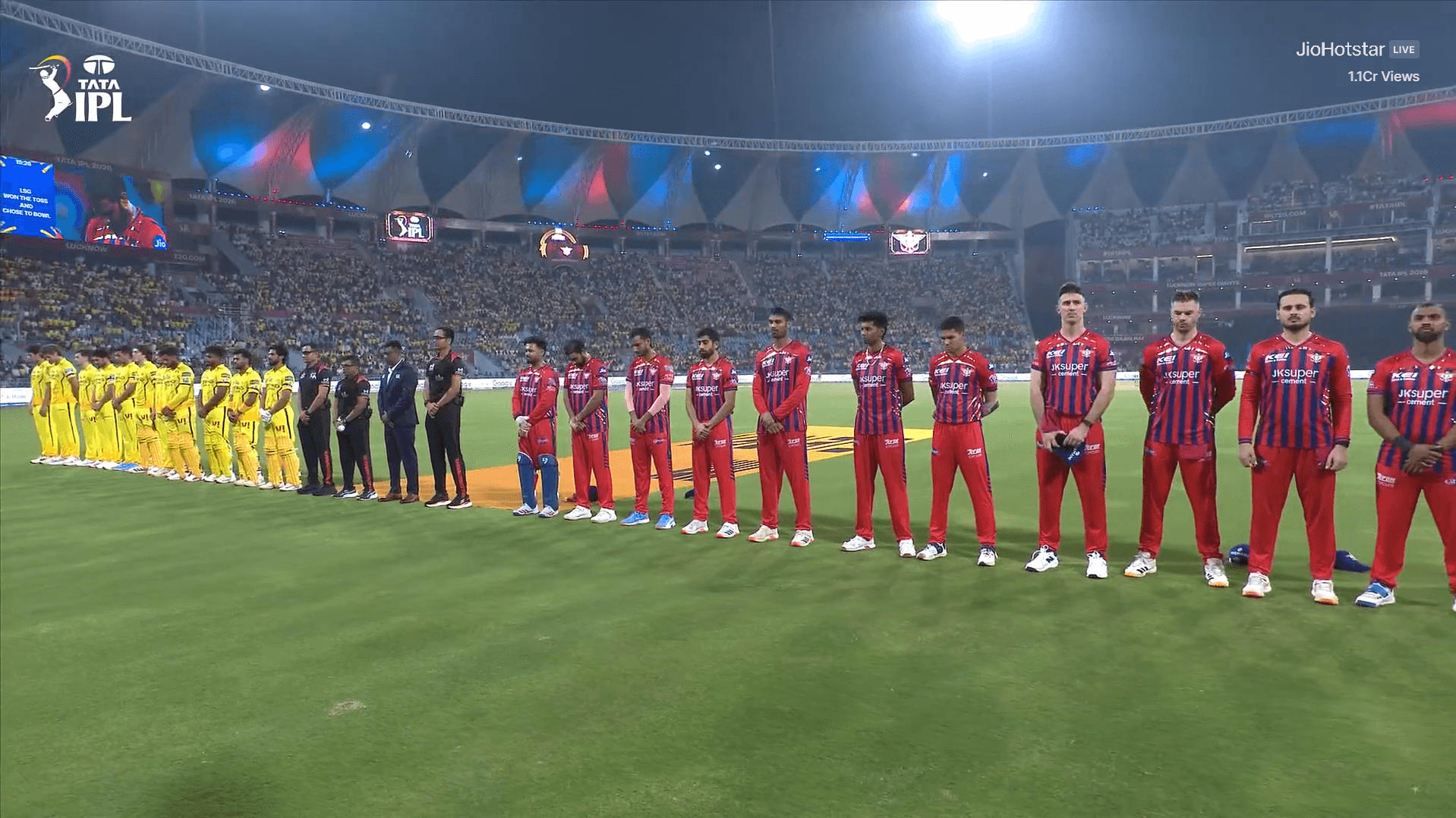 IPL 2026: Why was a minute’s silence observed before LSG vs CSK clash?