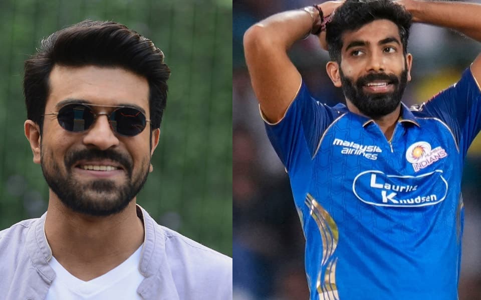Actor Ram Charan apologises to Jasprit Bumrah after mistakenly calling him ‘footballer’