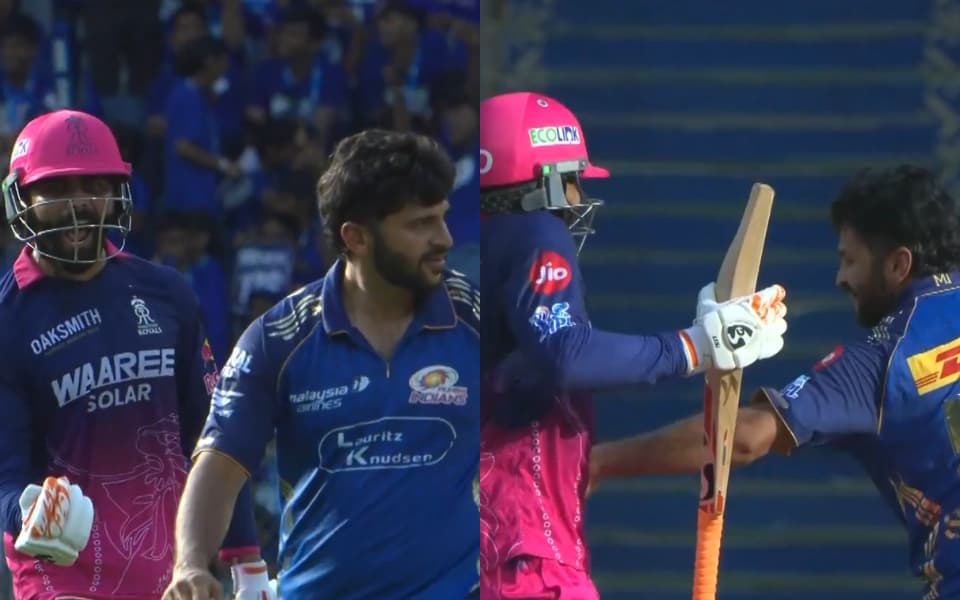 Ravindra Jadeja and Shardul Thakur lift mood with friendly on-field banter during MI vs RR