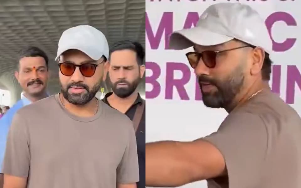 Rohit Sharma defends fan from bodyguard in viral video