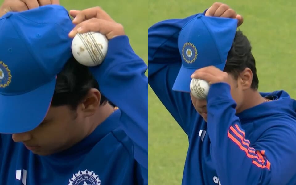 Vaibhav Sooryavanshi's debut India cap is the wrong size at Old Trafford