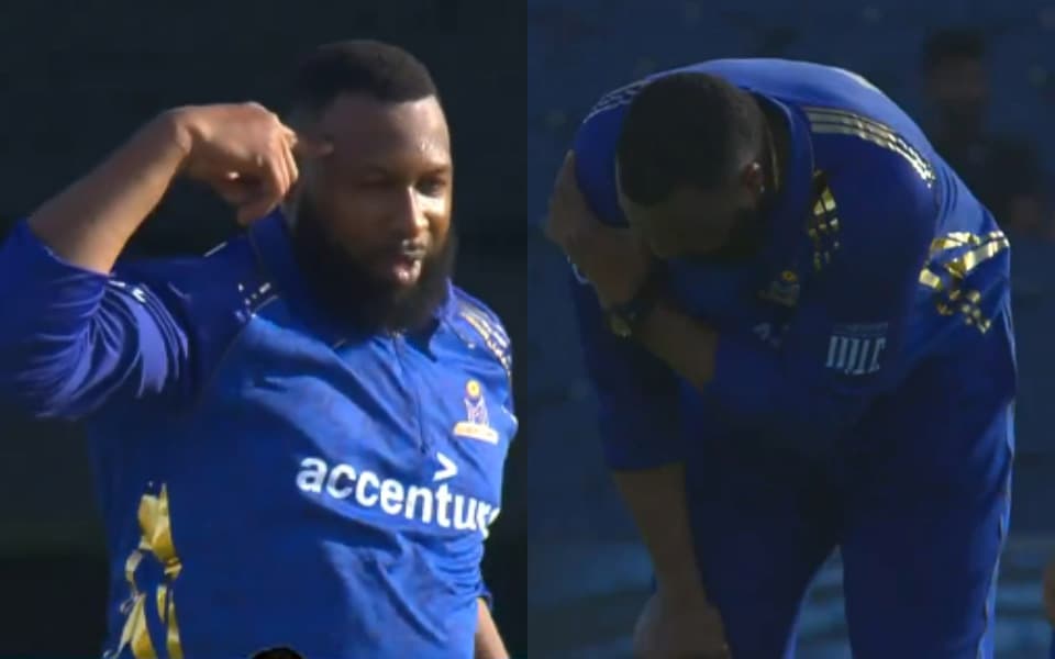 Kieron Pollard hurts shoulder while celebrating Matthew Breetzke's wicket in MLC
