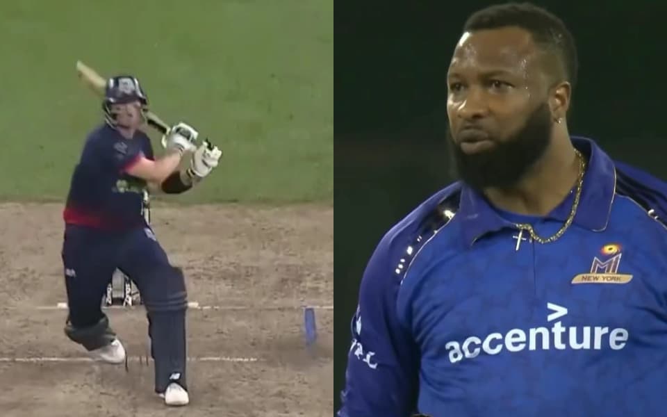 Kieron Pollard hurls ball at Steve Smith after getting frustrated during MLC 2026 Eliminator