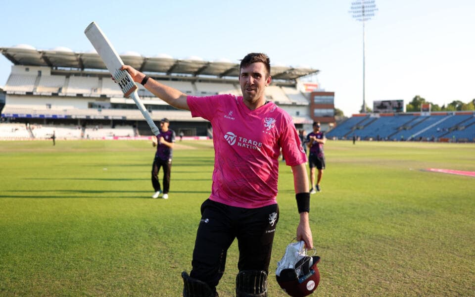 'I've never struck the ball like that' - Craig Overton reflects on after Somerset's miraculous win