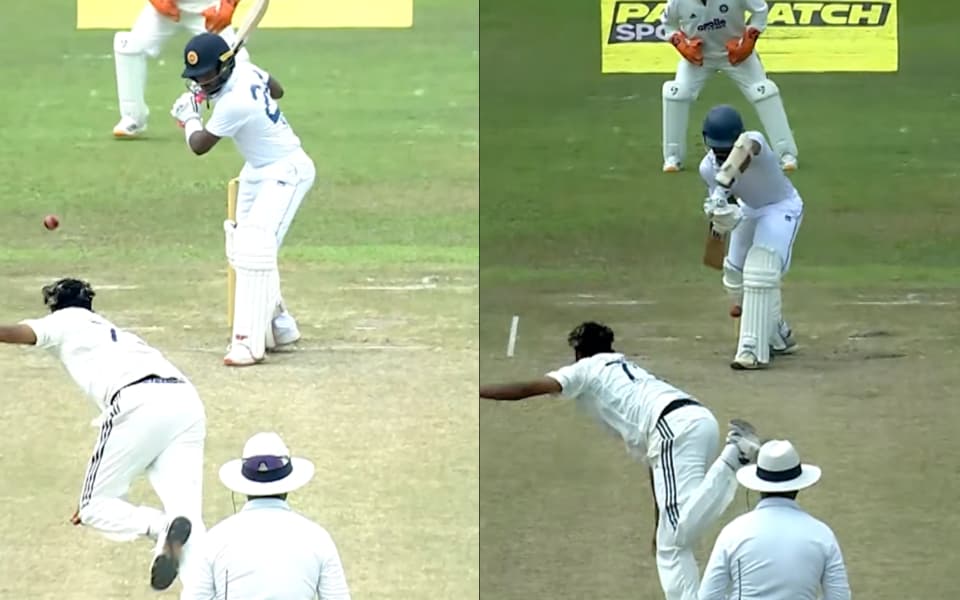Mohammed Siraj sets up Ravindu Rasantha with outswingers before LBW dismissal