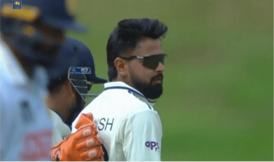 WATCH: Saransh Jain stone-faced after picking maiden Test wicket