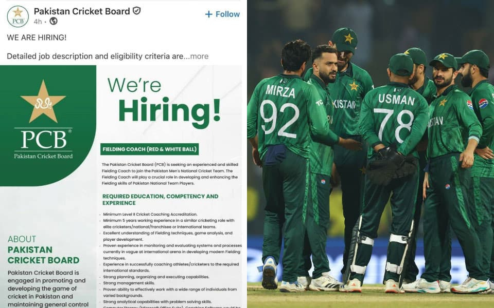 PCB turns to LinkedIn to find Pakistan's next fielding coach
