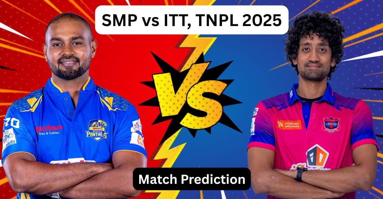 SMP vs ITT, TNPL 2025: Match Prediction, Dream11 Team, Fantasy Tips & Pitch Report | Siechem Madurai Panthers vs IDream Tiruppur Tamizhans