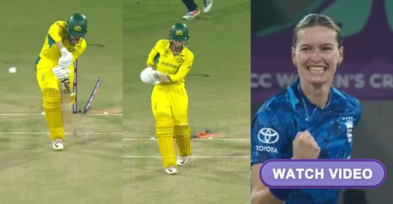 Women’s World Cup 2025 : Lauren Bell produces ‘ball of the tournament’ to dismiss Phoebe Litchfield during AUS vs ENG clash
