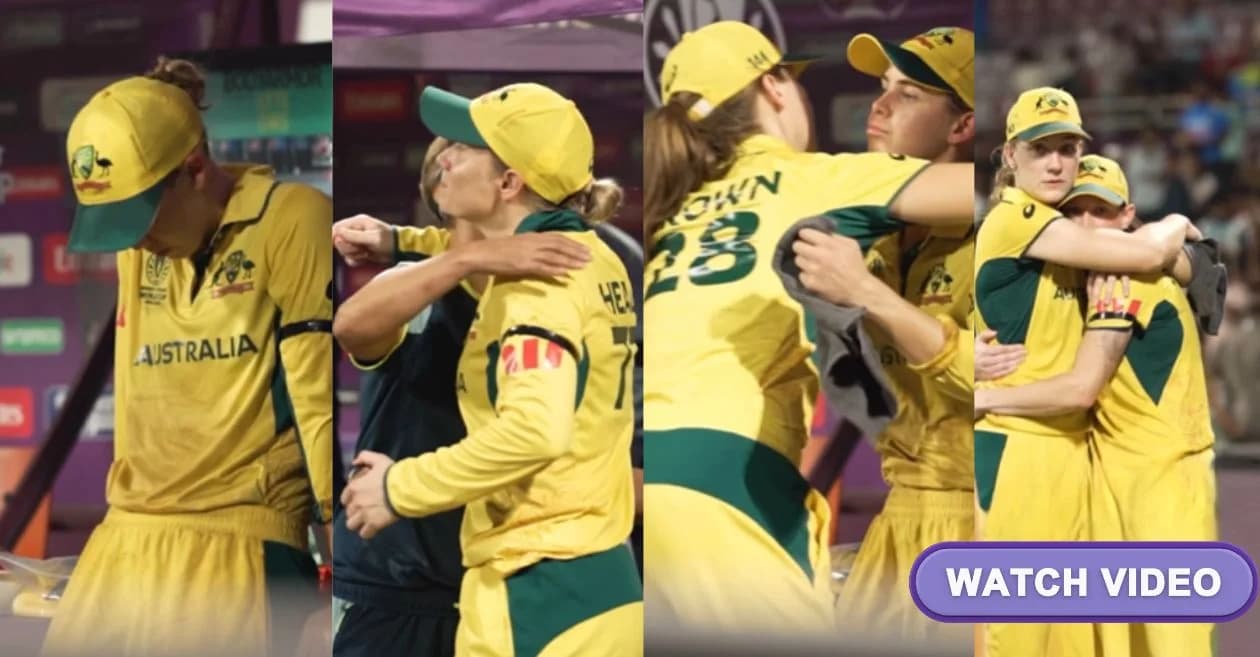 WATCH: Alyssa Healy, Phoebe Litchfield and other Australian players left heartbroken after loss to India in 2nd semifinal | Women’s World Cup 2025