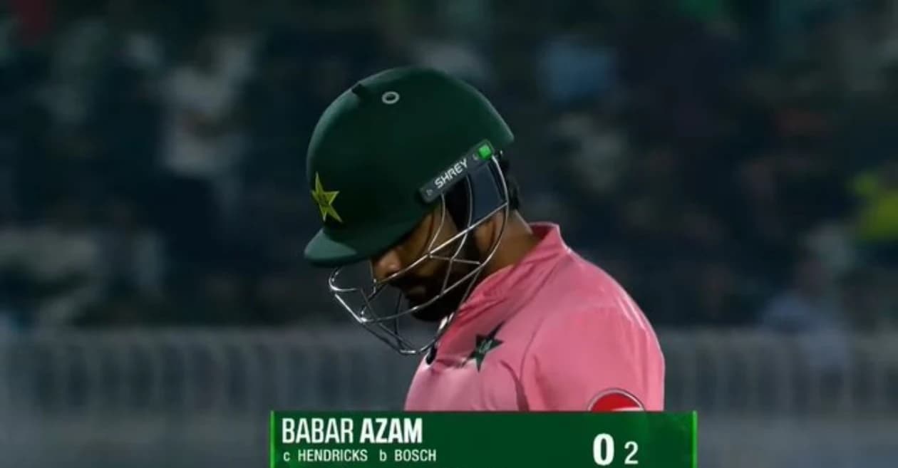 WATCH: Babar Azam’s T20I comeback turns sour with a duck as South Africa thrash Pakistan in Rawalpindi