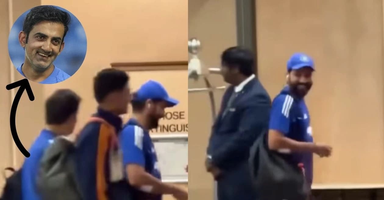WATCH: Gautam Gambhir shares a light-hearted banter with Rohit Sharma for his crucial knock against Australia in 2nd ODI