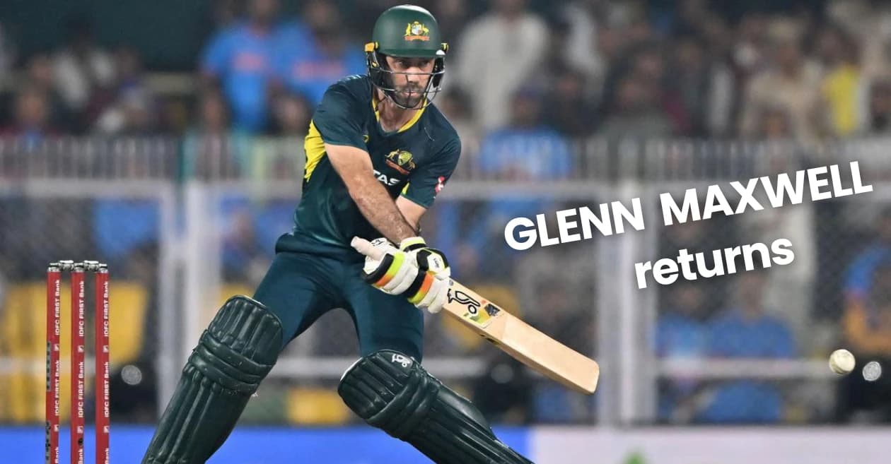 Glenn Maxwell returns in Australia’s T20I squad for last three matches against India
