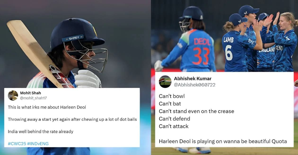 Women’s World Cup 2025: Fans brutally troll India’s Harleen Deol as her batting troubles persist against England