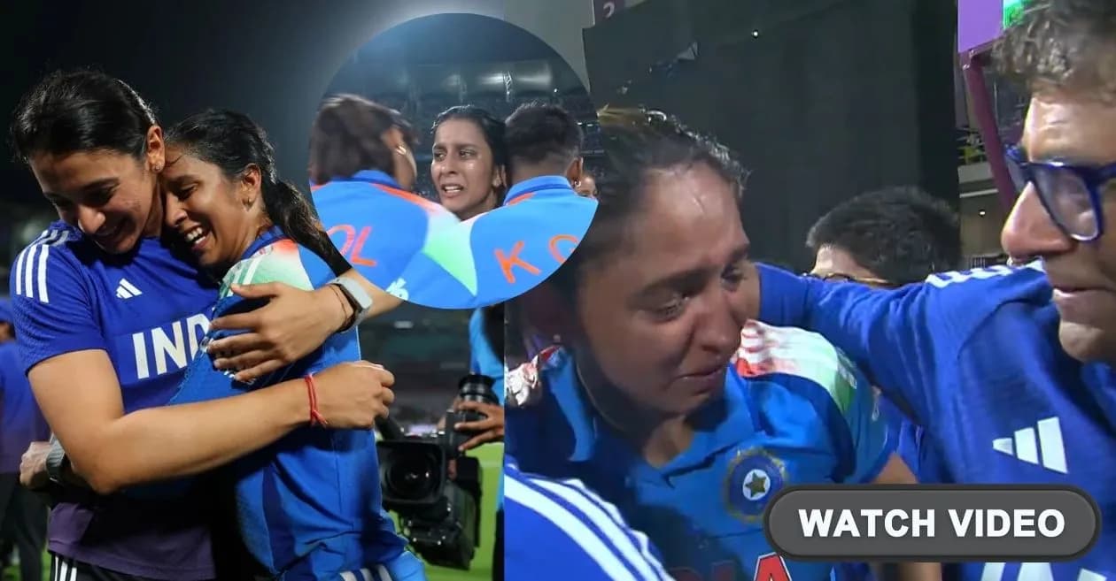 WATCH: Jemimah Rodrigues, Harmanpreet Kaur and teammates get emotional after India beat Australia to reach Women’s World Cup 2025 final