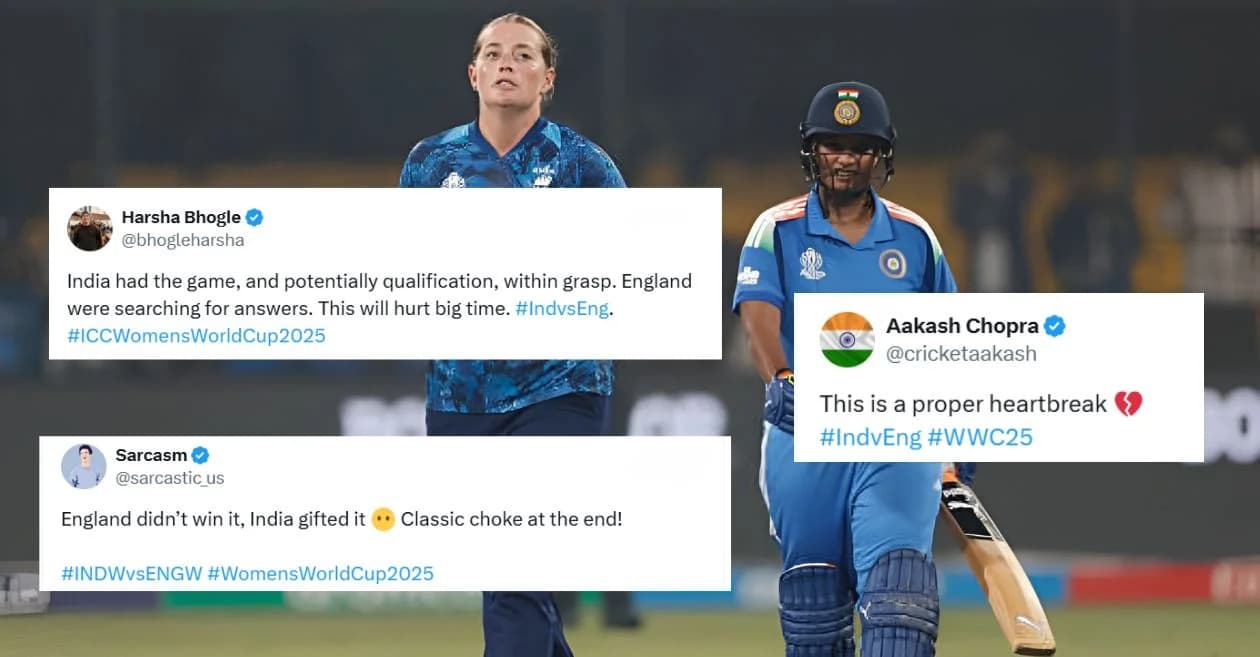 Fans left boiling after India slump to third straight Women’s World Cup 2025 defeat after nail-biting loss to England