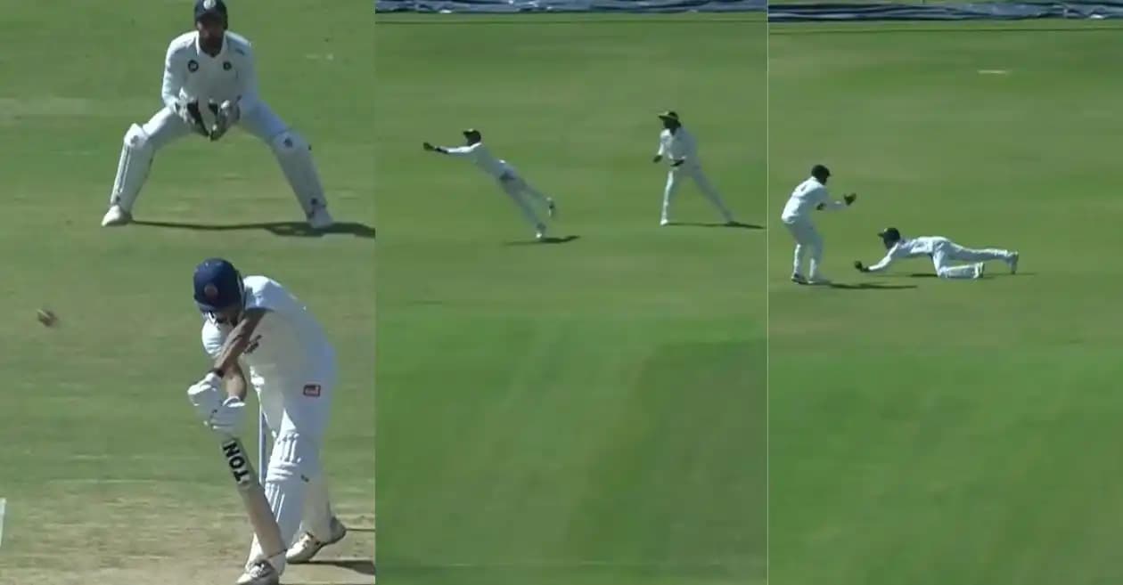 WATCH: Rohan Kunnummal plucks a blinder to dismiss Arshin Kulkarni in KER vs MAH clash at Ranji Trophy 2025-26