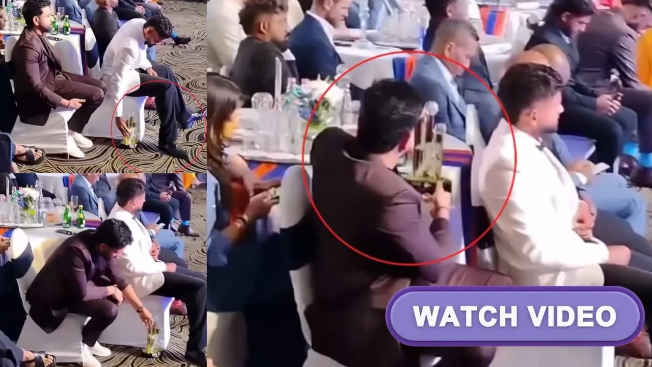 WATCH: Rohit Sharma’s humble gesture after Shreyas Iyer places trophy on the ground