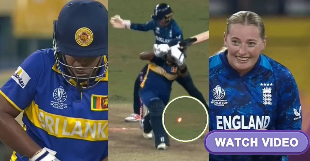 CWC 2025 : Sophie Ecclestone delivers peach of a ball to dismiss Chamari Athapaththu during ENG-W vs SL-W clash