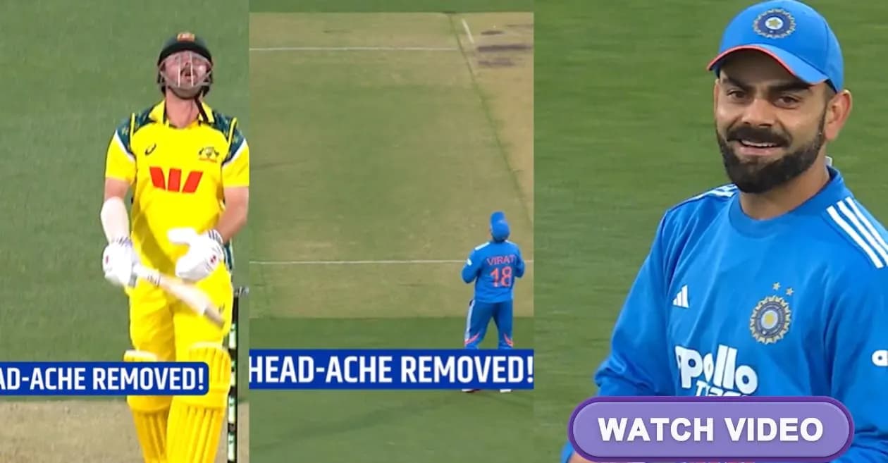 AUS vs IND : Virat Kohli’s crucial catch sends Travis Head packing in Adelaide ODI
