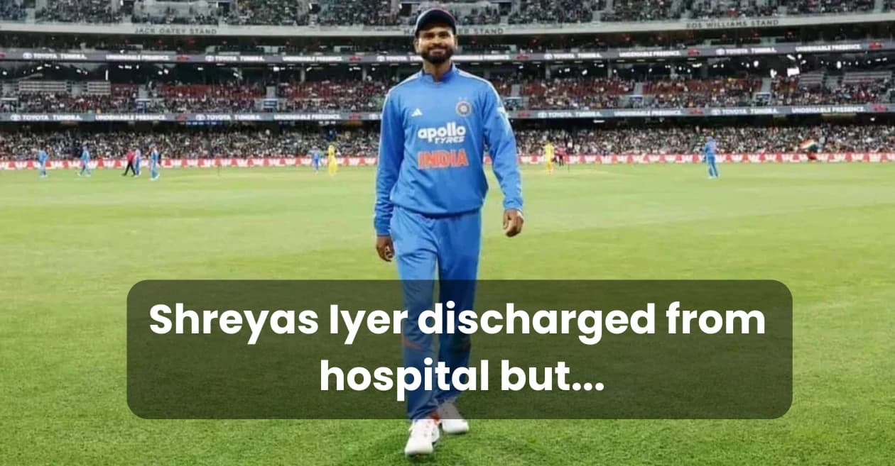 BCCI issue latest medical update on Shreyas Iyer: “He has been discharged from the hospital…”