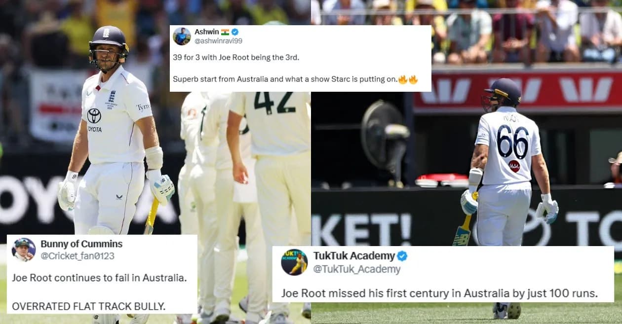 Ashes 2025-26: Fans brutally troll Joe Root as Mitchell Starc removes England superstar batter for a 7-ball duck | Perth Test, Day 1