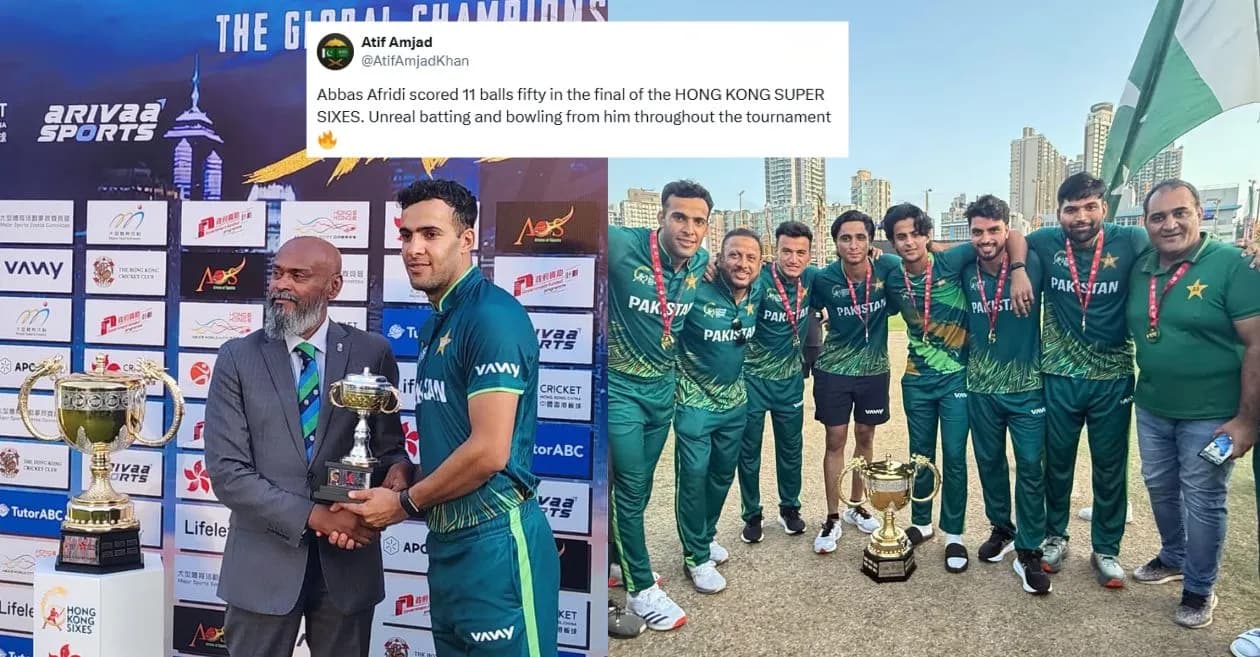 Fans erupt as Abbas Afridi powers Pakistan to their 6th Hong Kong Sixes title after a dominant win over Kuwait