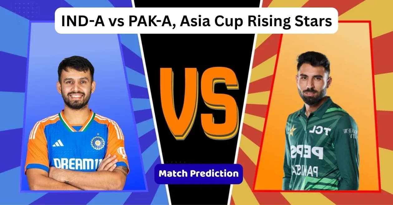 IND-A vs PAK-A, Asia Cup Rising Stars T20 Match Prediction: Who will win today’s game between India A and Pakistan A?