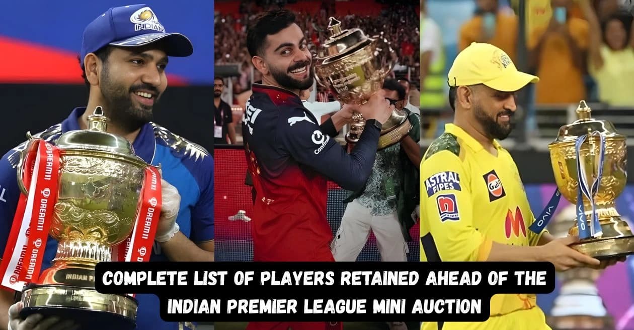 IPL 2026 Retentions: Complete list of players retained ahead of the Indian Premier League mini auction