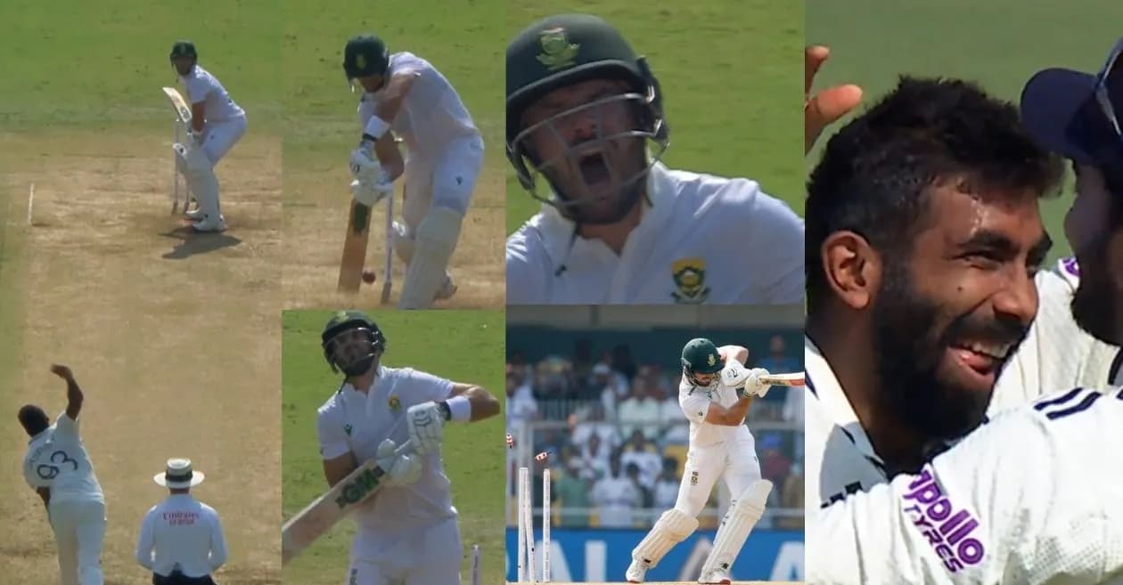 IND vs SA : Jasprit Bumrah dismantles Aiden Markram’s stumps with a peach on Day 1 of the Guwahati Test