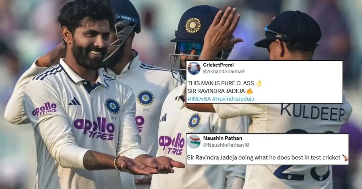 Fans erupt as Ravindra Jadeja’s 4-fer puts India in control on Day 2 of the first Test against South Africa