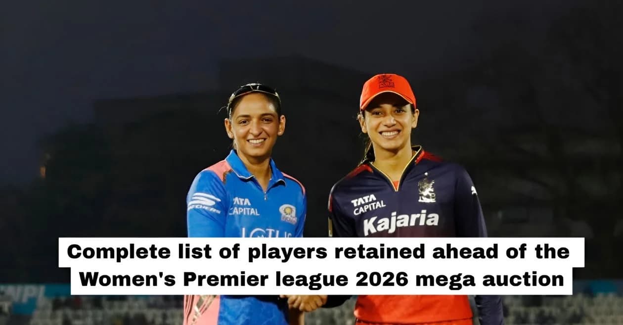 WPL 2026 Retention: Complete list of players retained ahead of the Women’s Premier League mega auction