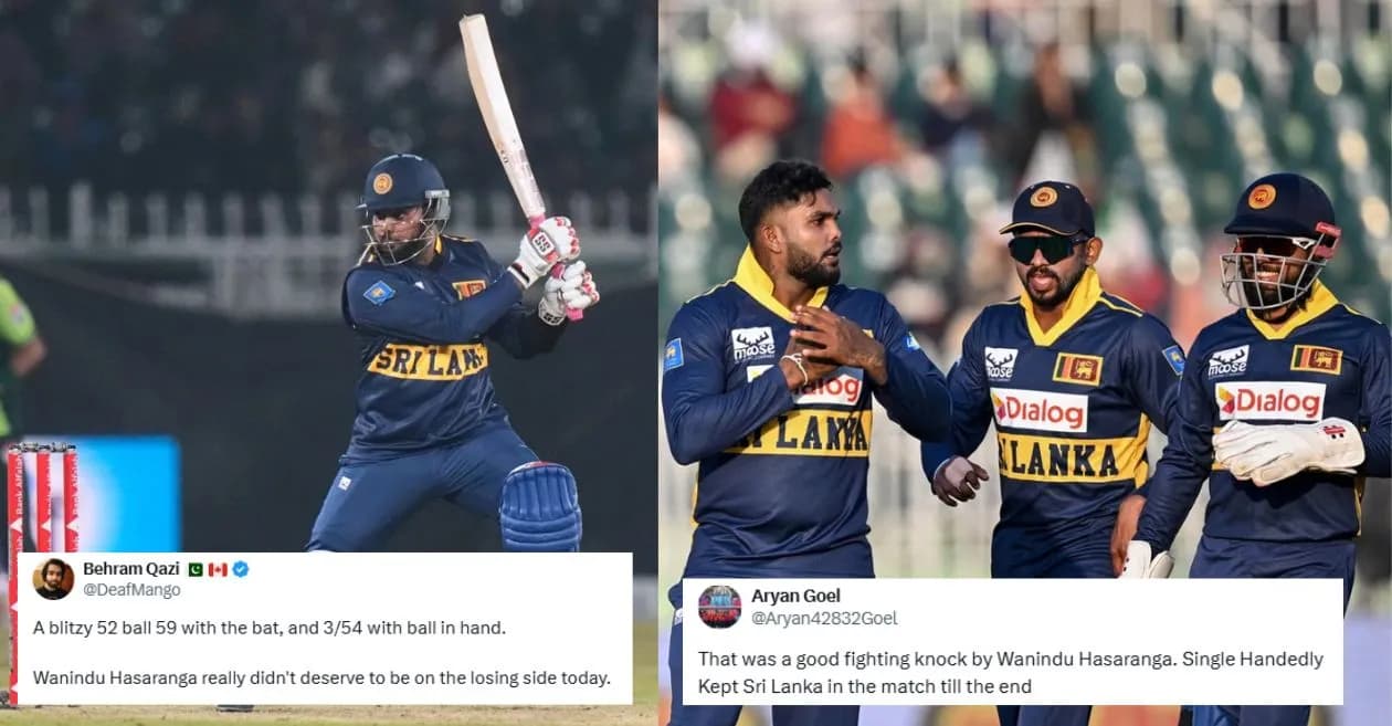 Fans hail Wanindu Hasaranga’s stellar all-round show despite Sri Lanka’s narrow loss to Pakistan in the ODI opener