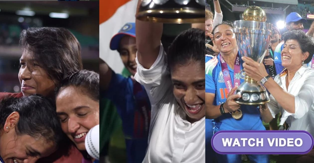 WATCH: Mithali Raj, Jhulan Goswami, Anjum Chopra and Reema Malhotra join Harmanpreet Kaur and the Indian Team in celebrating Women’s World Cup 2025 win